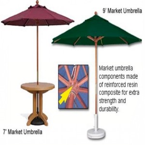 wooden  umbrella